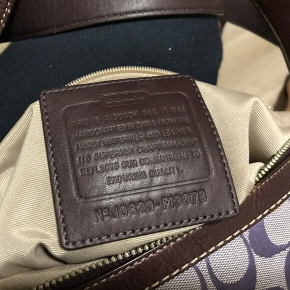 Coach Ladies Leather And Suede Crossbody/Shoulder Bag With Grommets - Picture 7 of 10